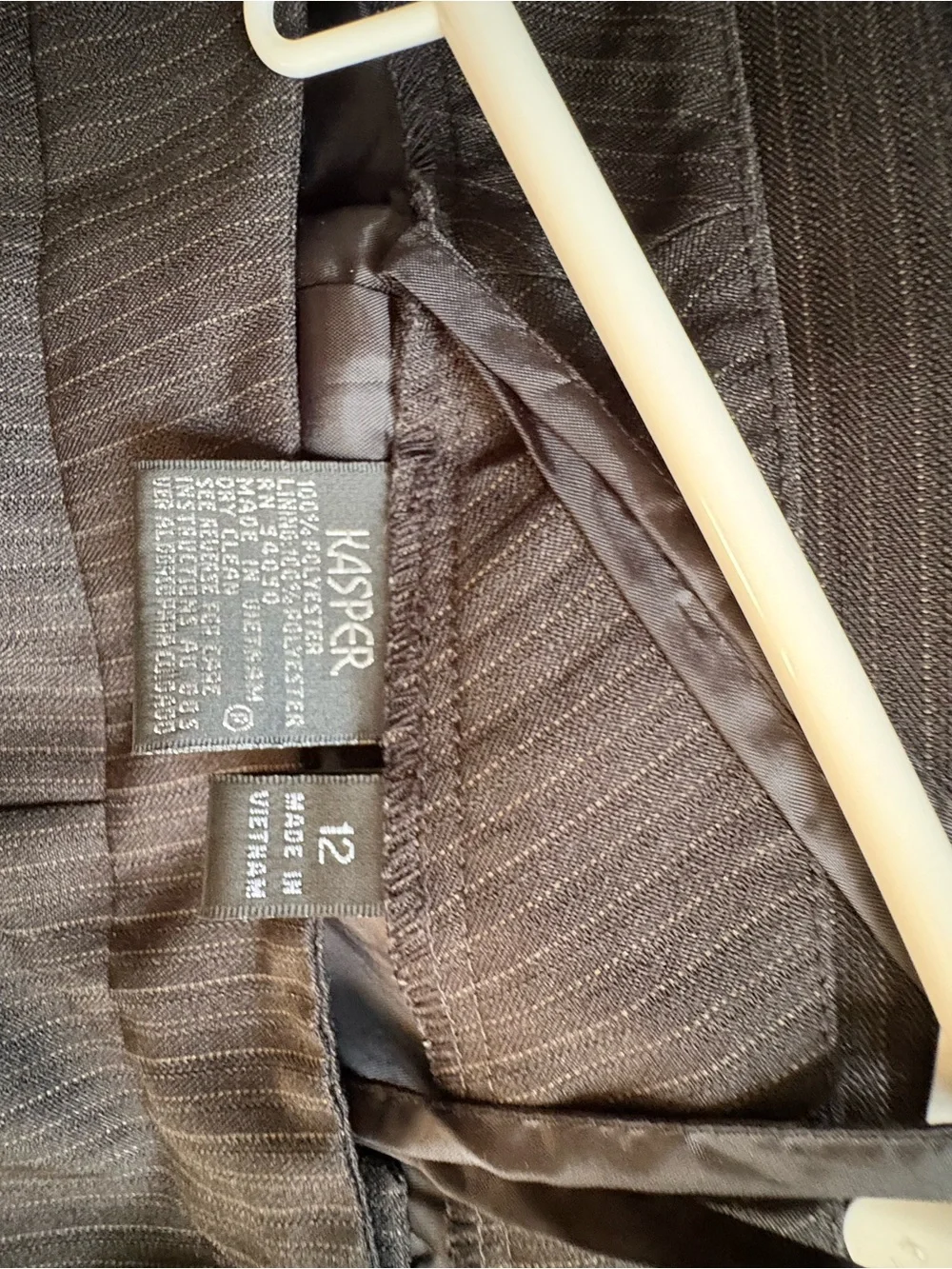 Kasper Black Pinstripe Women's Suit Jacket & Pants